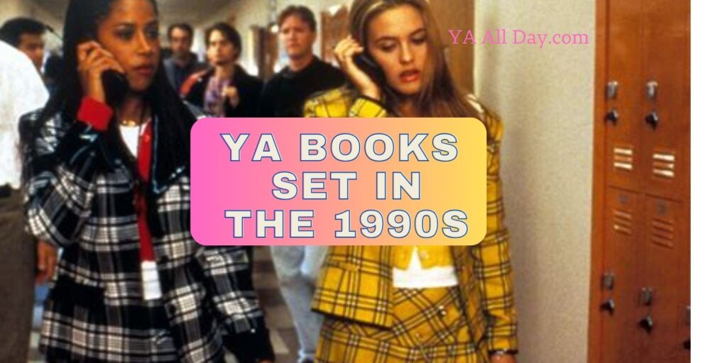Awesome YA Books Set in the 1990s. Cher and Dionne from Clueless on their giant cell phones