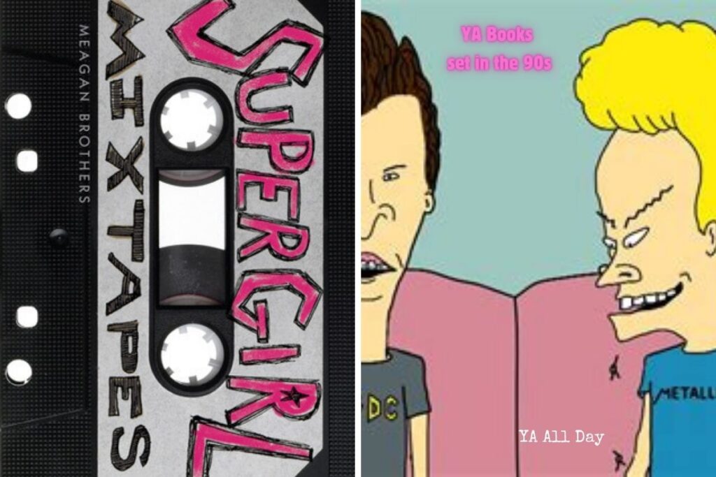Photo collage of the cover of Supergirl Mix Tapes with a picture of Beavis and Butthead