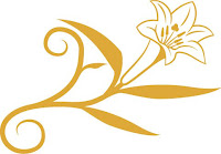 Golden lily tattoo