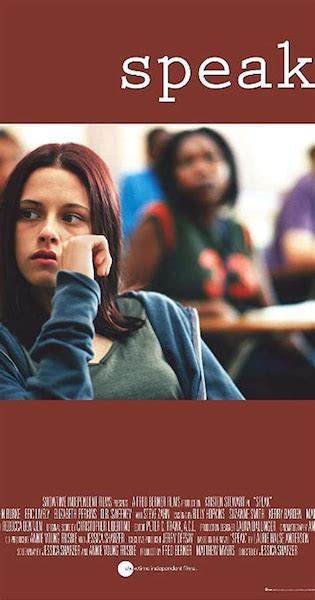 Movie poster for Speak by Laurie Halse Anderson, a 2000s YA book that was made into a movie