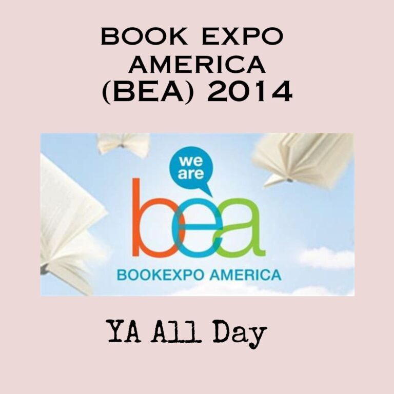 The Book Expo America logo on a pink background