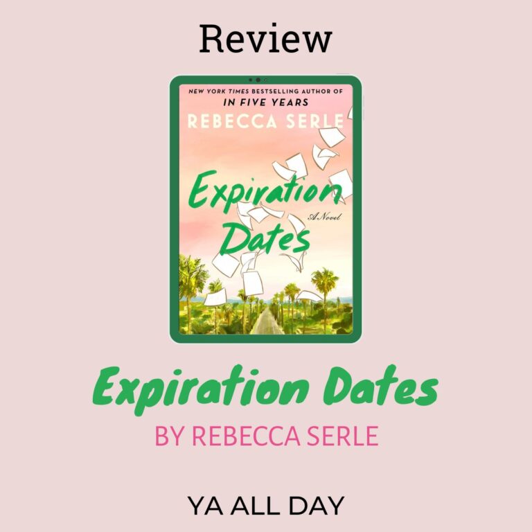 Cover of Expiration Dates by Rebecca Serle on a pink background