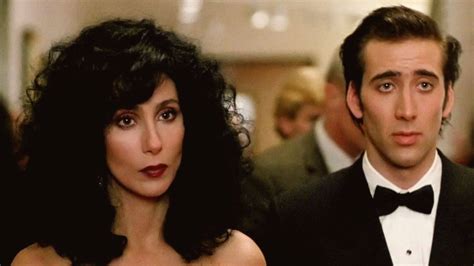 Photo of Cher and Nicolas Cage in Moonstruck