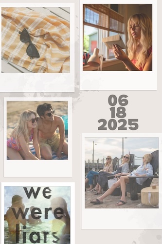 Photo collage of publicity photos from We Were Liars plus other aesthetic photos