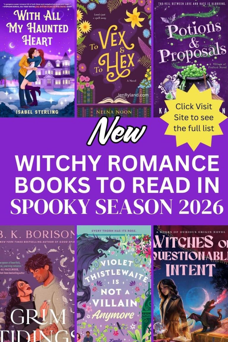 Photo collage of New Witchy Romance Books to Read in Fall 2026