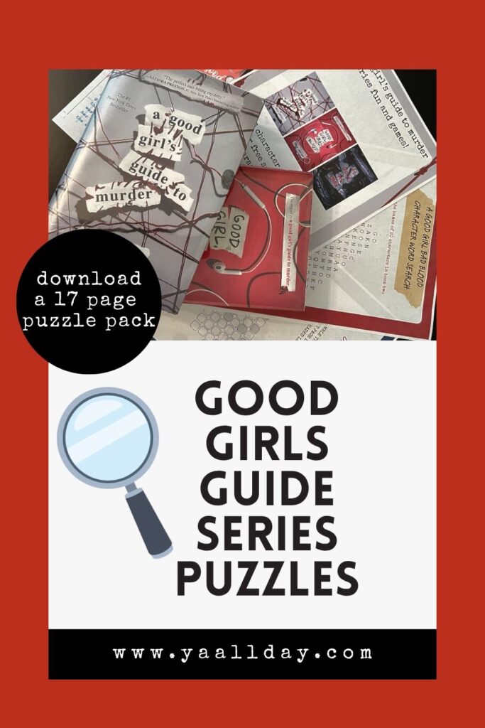 A Good Girl's Guide series puzzle pack pictured with some of the books