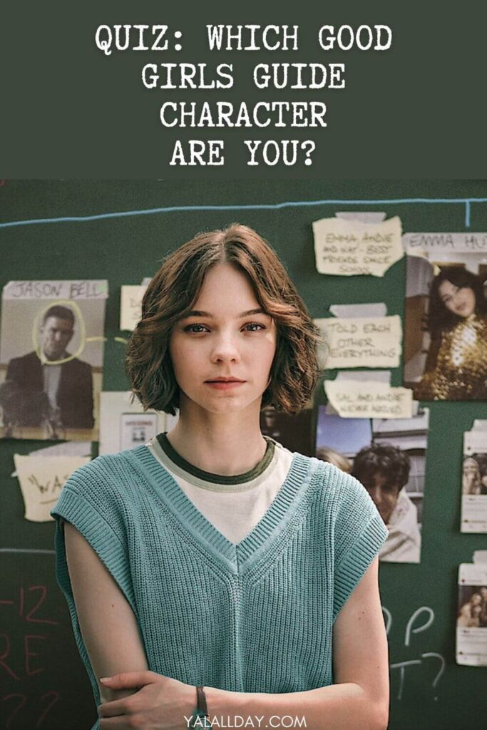 Quiz: Which Good Girls Guide Character Are You? A photo of Pip in front of her murder board