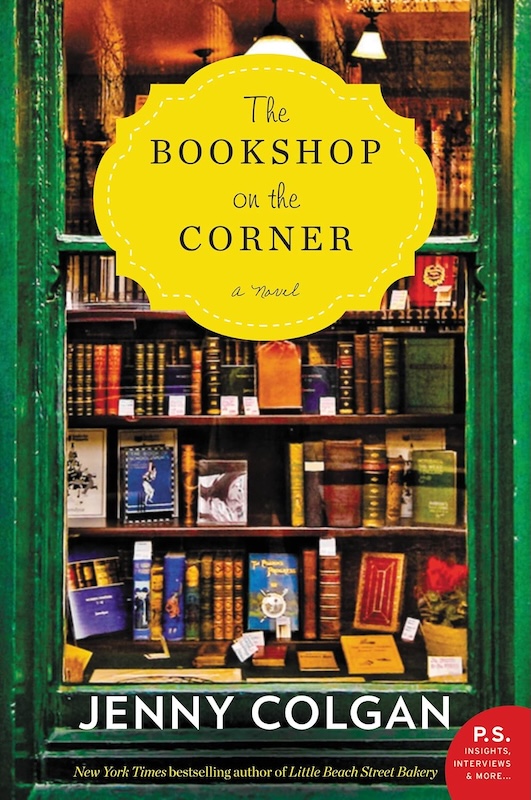 Cover of The Bookshop in the Corner. A close up of a bookcase
