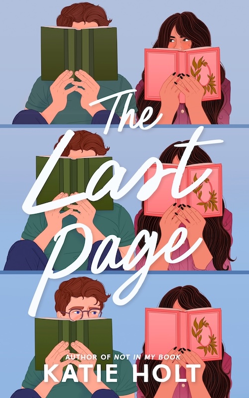 Cover of The Last Page which shows two people reading books