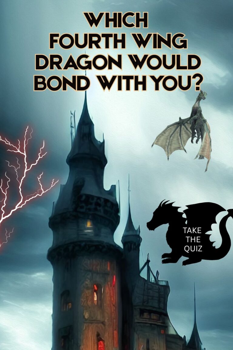 Fourth Wing Dragon Quiz: A Picture of castle with a dragon flying overhead. For the quiz Which Fourth Wing Dragon Would Bond With You